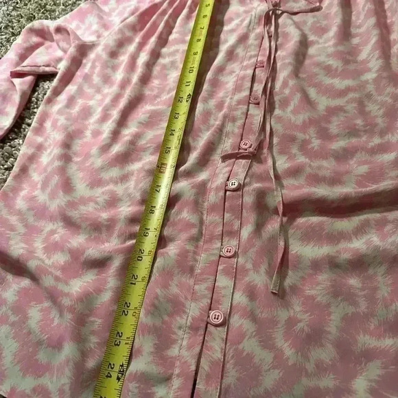 Ladies pink & white TOPSHOP blouse size 2 - Picture 14 of 15